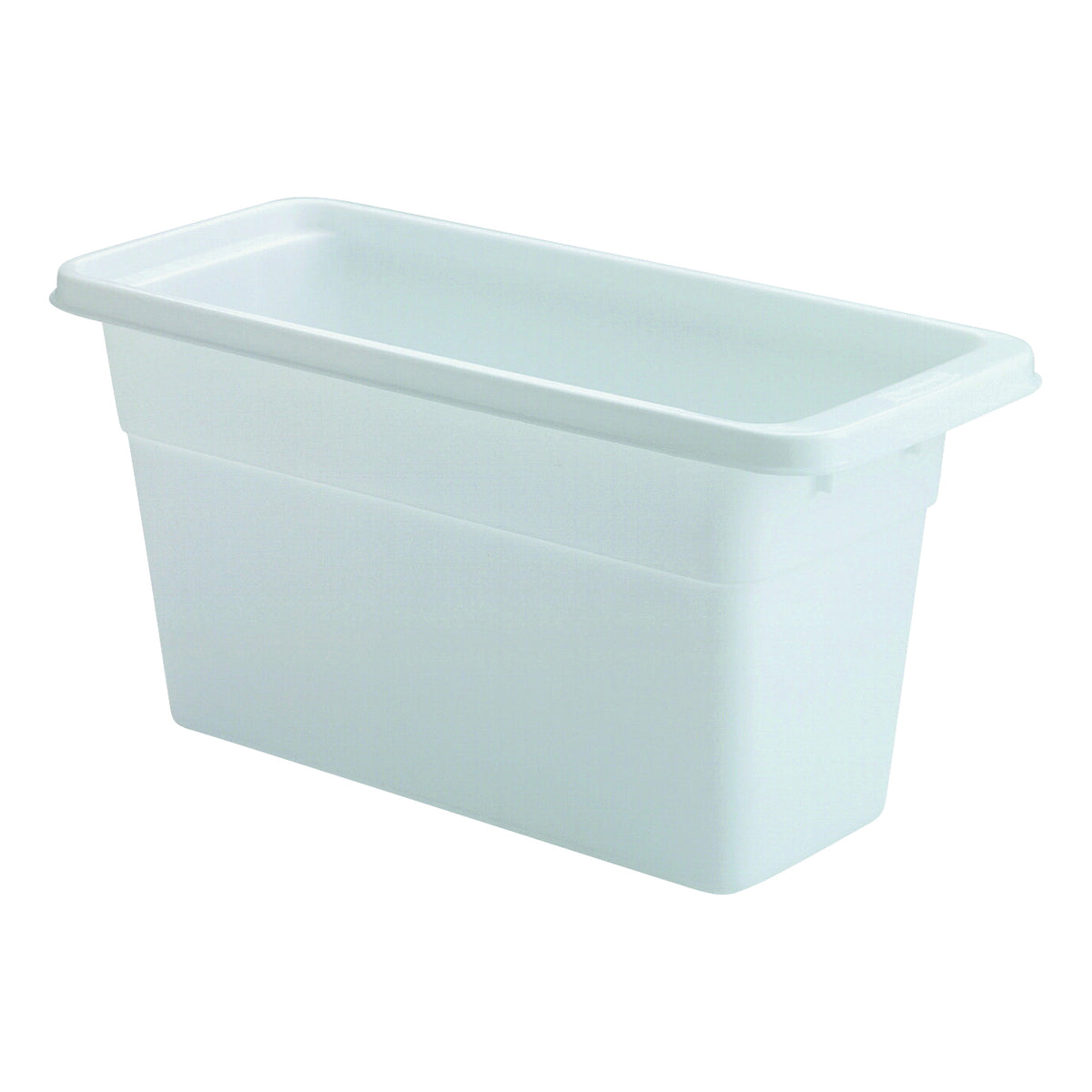 Rubbermaid 2862RDWHT Ice Cube Bin, 6-1/8 in L, 5-1/4 in W, 12-3/4 in H, Plastic, White, Dishwasher Safe: Yes