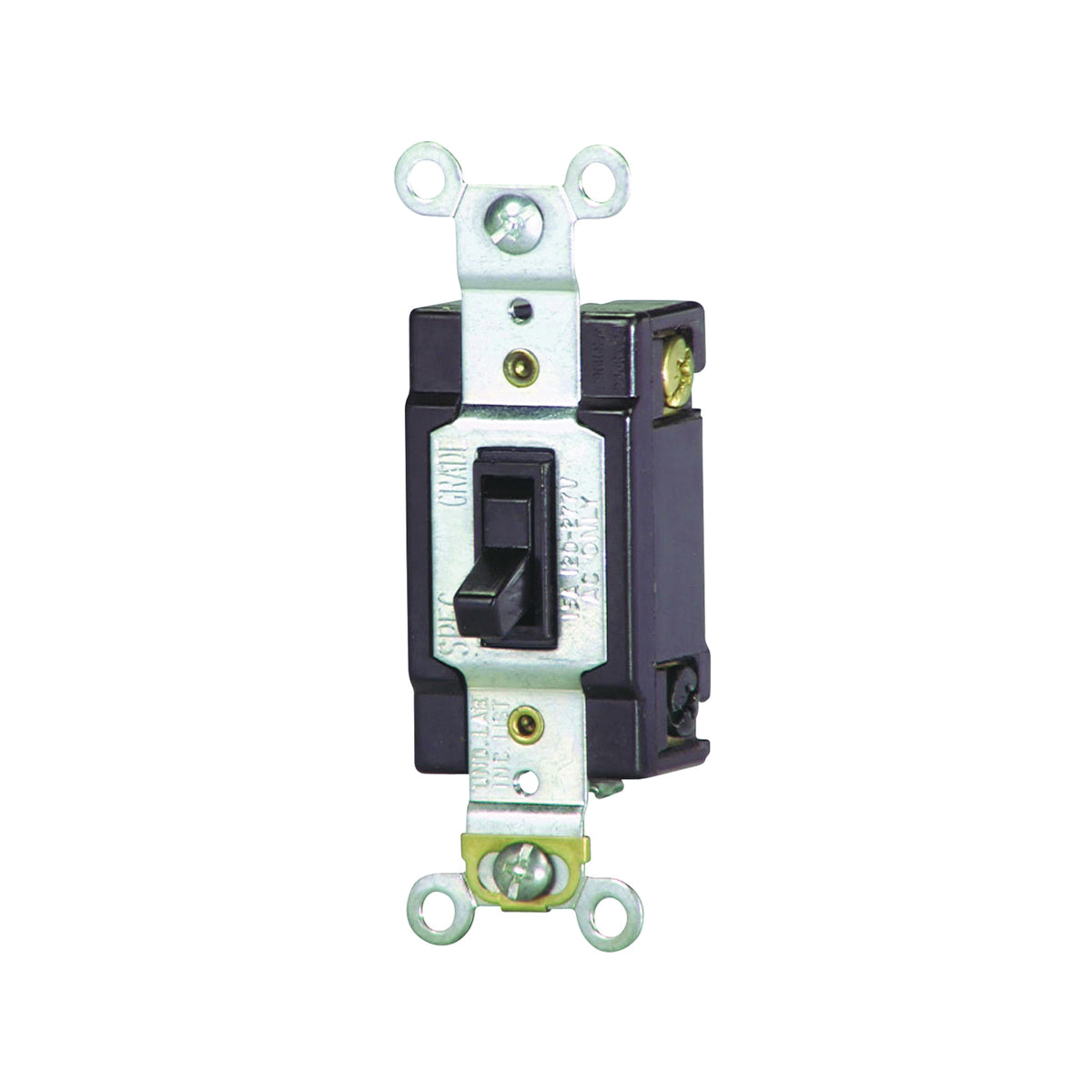 Eaton Wiring Devices WD1242-7B-BOX Toggle Switch, 15 A, 120 V, Push-In Terminal, Polycarbonate Housing Material