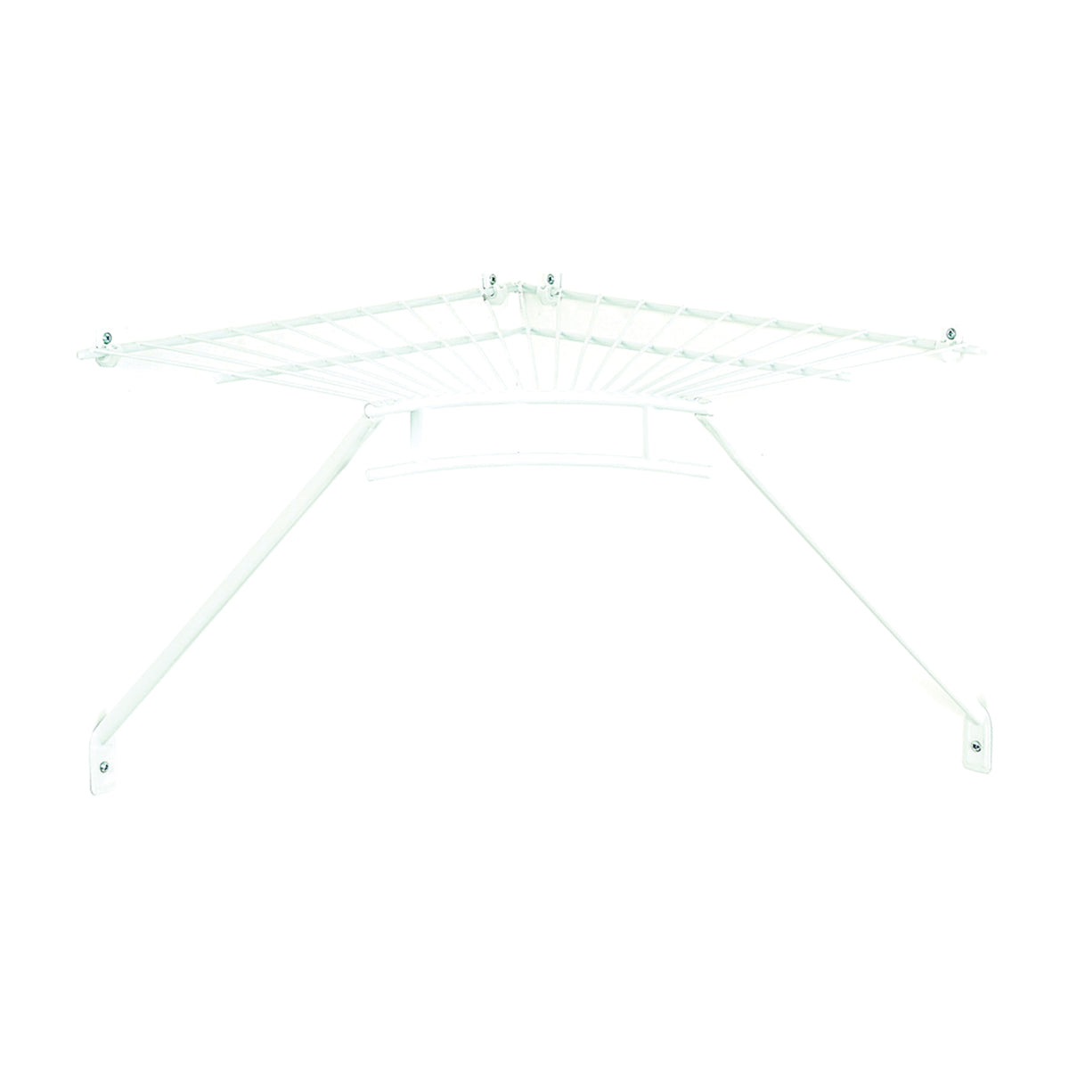 ClosetMaid 21066 Shelf and Rod Corner Kit, 19 in L, 19 in W, Steel, White