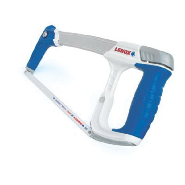 Lenox 12132HT50 Hacksaw, 12 in L Blade, 24 TPI, Bi-Metal Blade, 4-1/4 in D Throat, Aluminum Frame, Ergonomic Handle