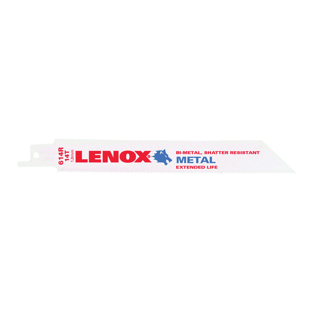 Lenox 20564614R Reciprocating Saw Blade, 3/4 in W, 6 in L, 14 TPI