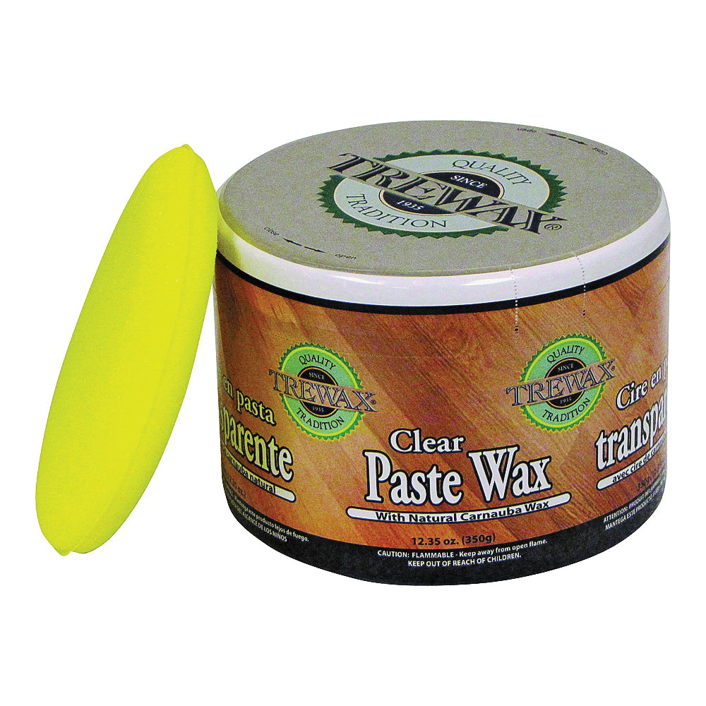 Trewax 887101016 Paste Wax, Clear, Paste, 12.35 oz, Can