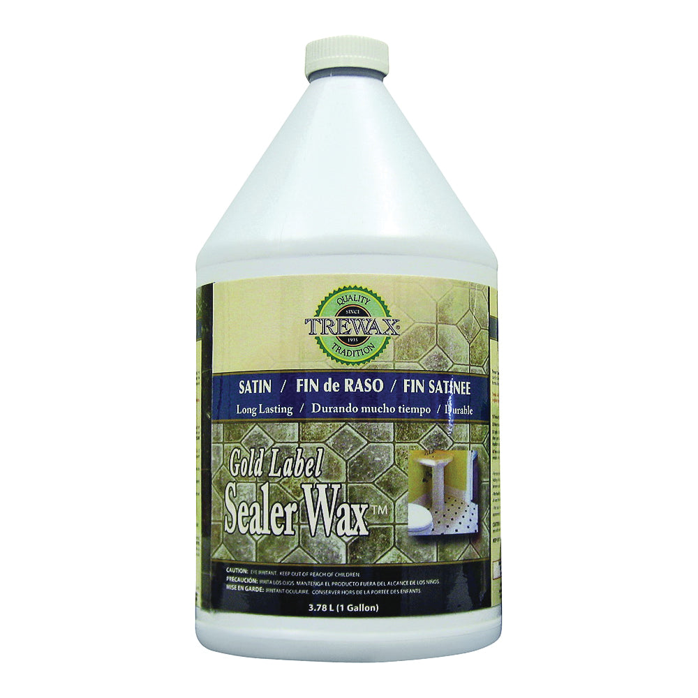 Trewax 887171968 Floor Sealer, 1 gal, Liquid, Acrylic, Multi-Color