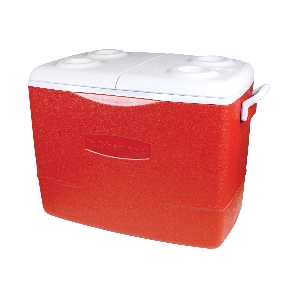 Rubbermaid 1929015 Water Cooler, 50 qt Cooler, Plastic, Modern Red