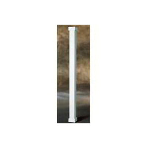 AFCO Empire 800EC608 Column, 8 ft H, Square, Pine, White