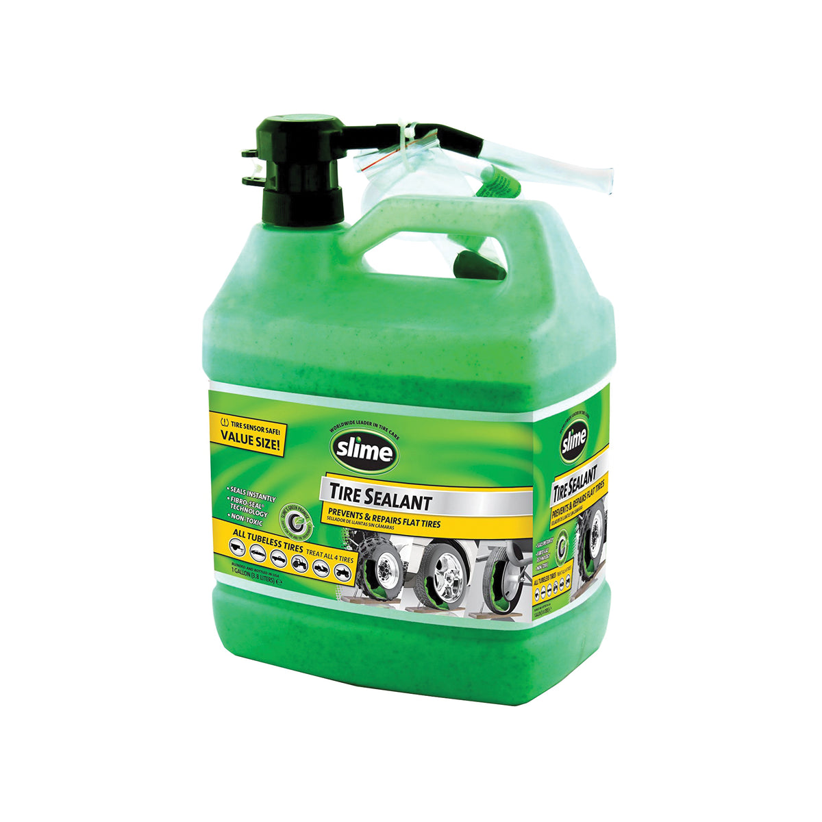 Slime 10163/1G/02 Tire Sealant, 1 gal Jug, Liquid, Characteristic