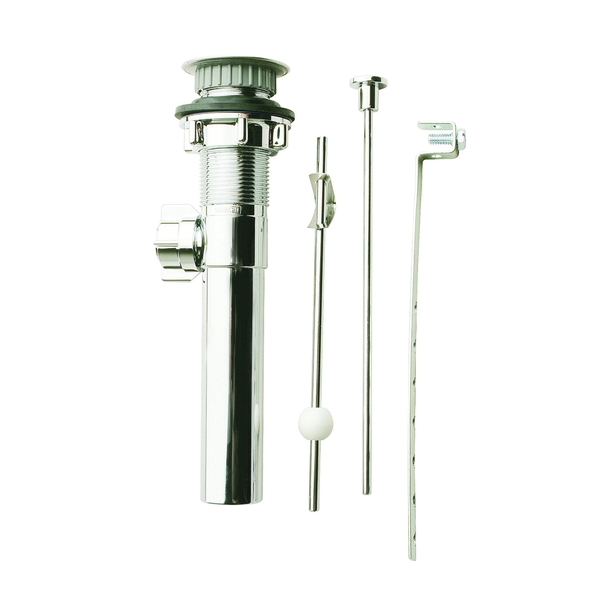 Plumb Pak PP22070 Lavatory Pop-Up Assembly, 1-1/4 in Connection, Plastic, Chrome
