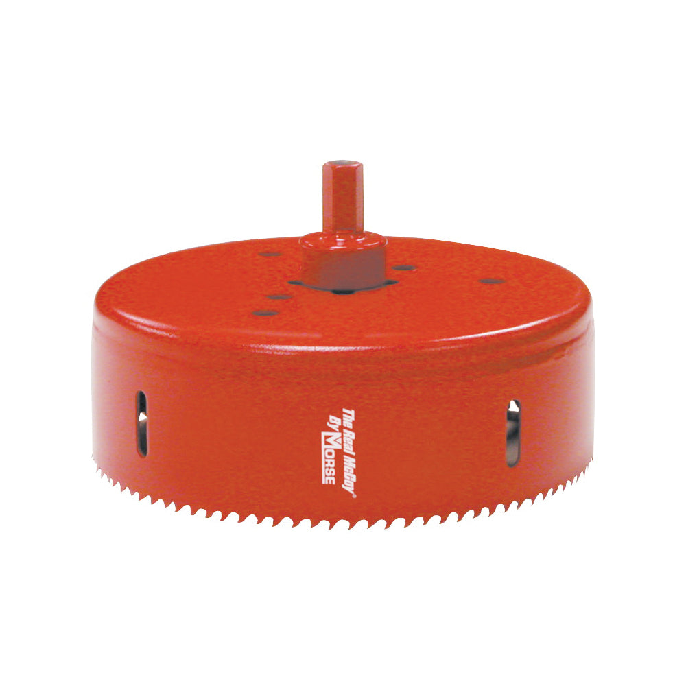 MORSE Real McCoy TA66 Hole Saw with Arbor, 4-1/8 in Dia, 1-15/16 in D Cutting, 7/16 in Arbor, 4/6 TPI