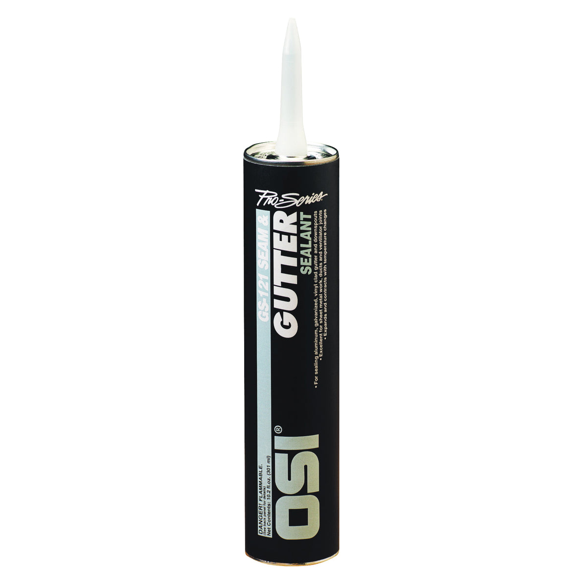 OSI GS121 Series 1939849 Gutter and Seam Sealant, Gray, Liquid, 10 oz Cartridge