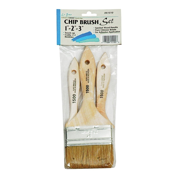 Linzer A1510 Chip Brush Set, 3-Brush