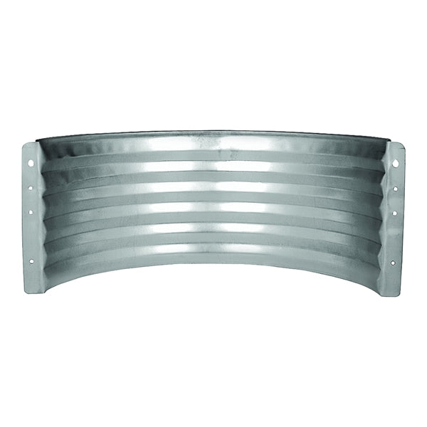 MARSHALL STAMPING AWR12/680 Area Wall, 16 in L, 37 in W, 12 in H, Galvanized Steel