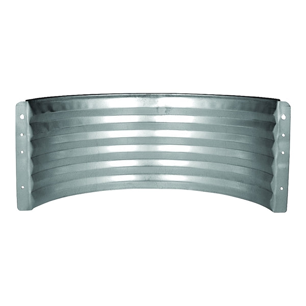 MARSHALL STAMPING AWR24/683 Area Wall, 16 in L, 37 in W, 24 in H, Galvanized Steel