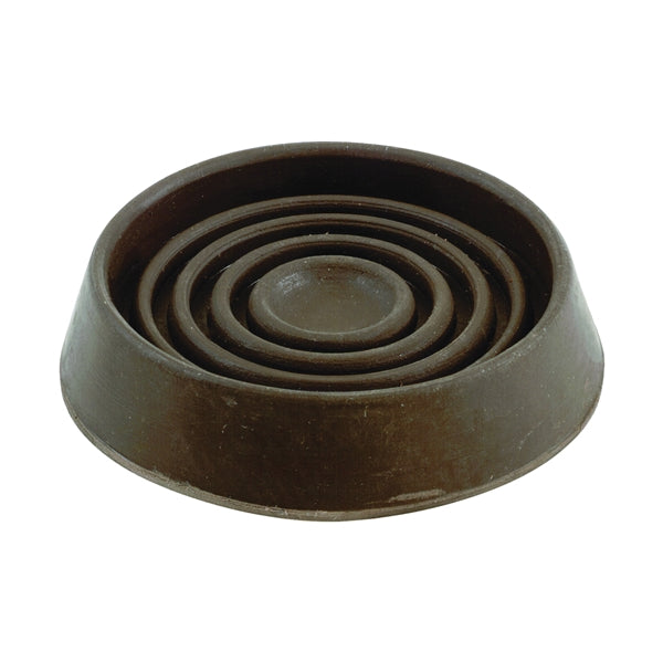 Shepherd Hardware 9075 Caster Cup, Rubber, Brown