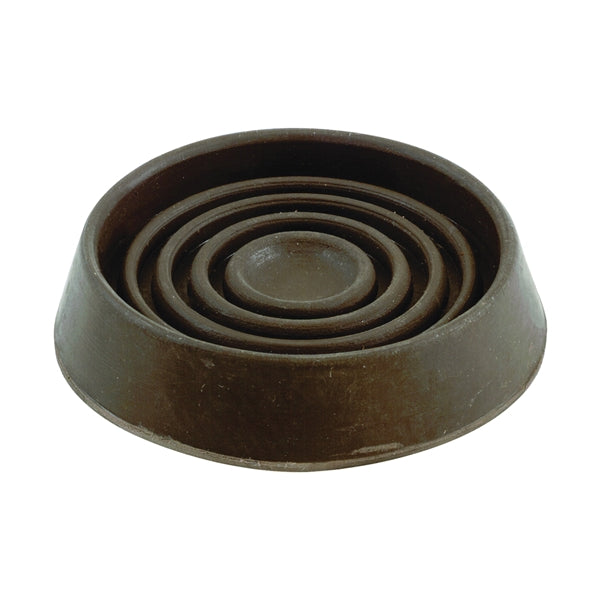 Shepherd Hardware 9077 Caster Cup, Rubber, Brown