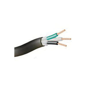 CCI 55039308 Electrical Wire, 10 AWG Wire, 250 ft L, Copper Conductor, TPE Insulation, TPE Sheath, Black Sheath