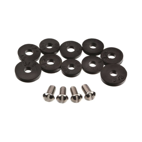 Danco 80790 Faucet Washer Assortment, 13/32 in Dia, Rubber, For: Quick-Opening Style Faucets