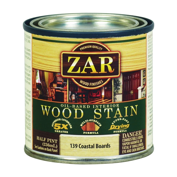 ZAR 13906 Wood Stain, Beach House, Liquid, 0.5 pt, Can