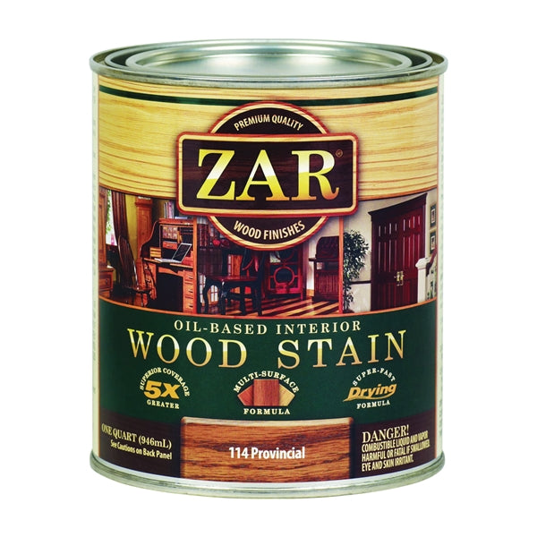 ZAR 11412 Wood Stain, Provincial, Liquid, 1 qt, Can