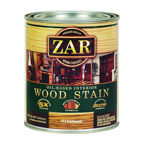 ZAR 11344 Wood Stain, Fruitwood, Liquid, 1 qt, Can