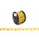 Campbell PD0722087 Loop Chain, #2/0, 50 ft L, 255 lb Working Load, Low Carbon Steel, Yellow Poly-Coated