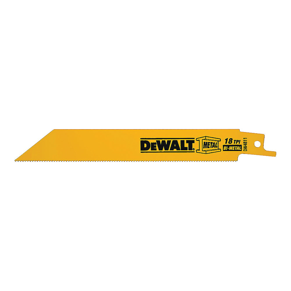 DeWALT DW4811 Reciprocating Saw Blade, 3/4 in W, 6 in L, 18 TPI