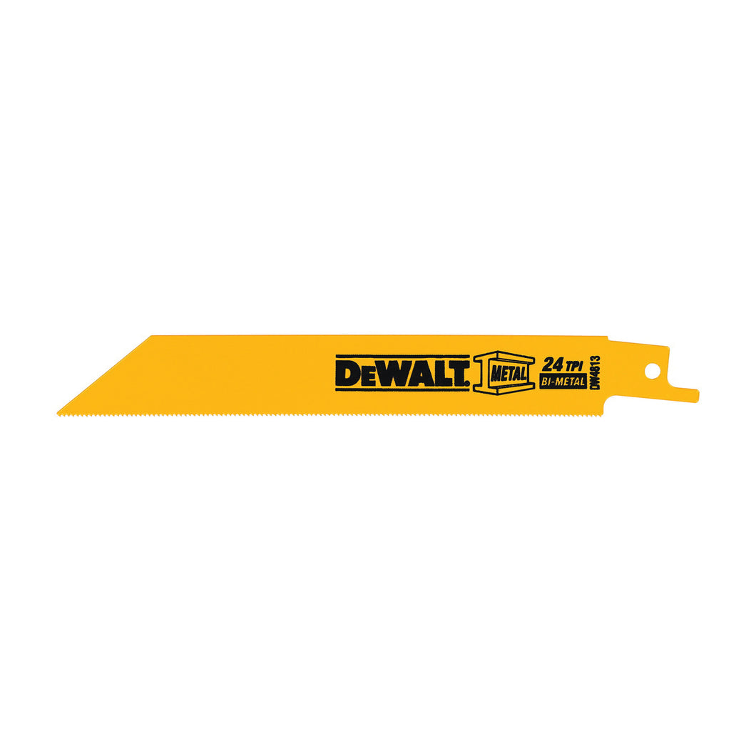 DeWALT DW4813 Reciprocating Saw Blade, 3/4 in W, 6 in L, 24 TPI