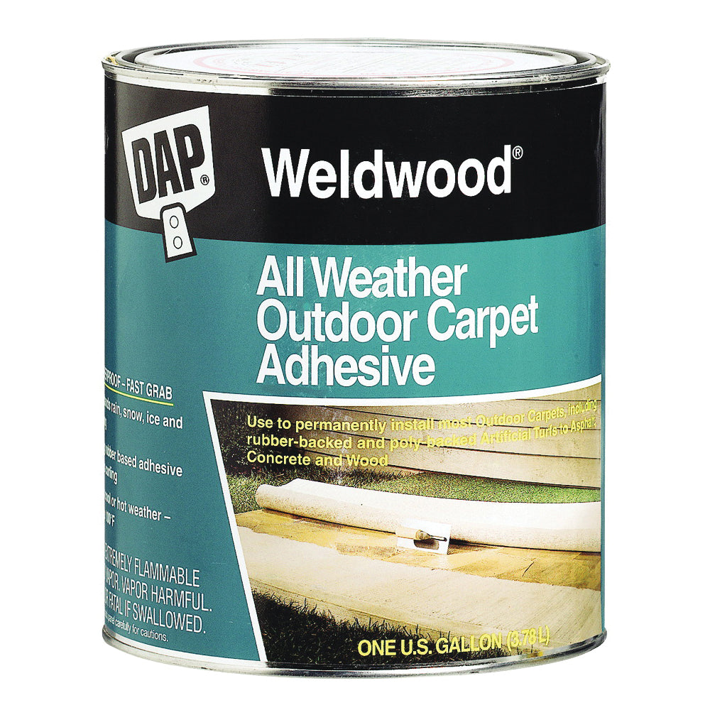 WELDWOOD 00442 Carpet Adhesive, Tan, 1 qt Pail