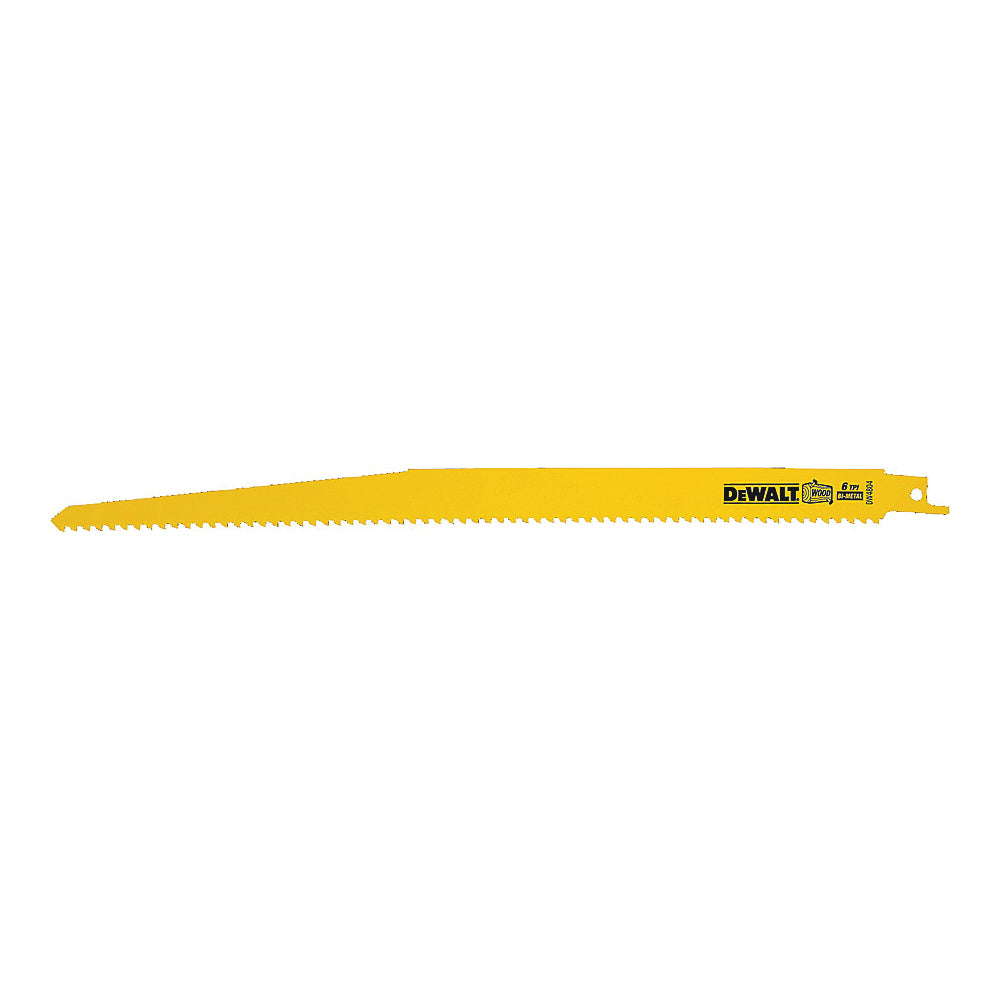 DeWALT DW4804-2 Reciprocating Saw Blade, 3/4 in W, 12 in L, 6 TPI