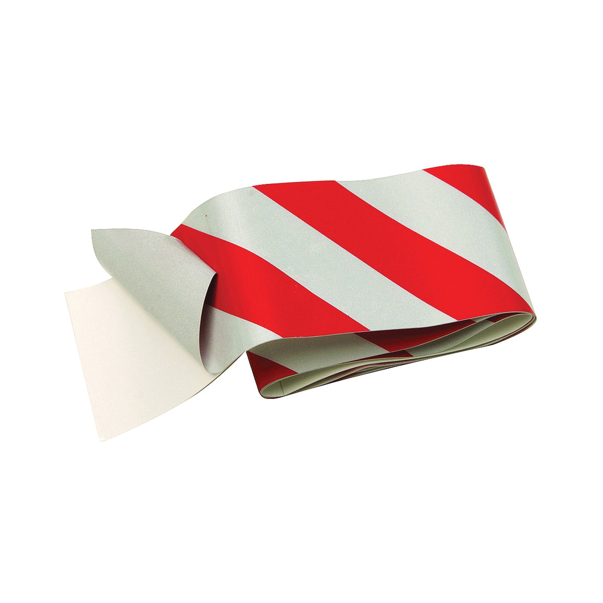 HY-KO TAPE-2 Reflective Safety Tape, 24 in L, 2 in W, Vinyl Backing, Red/Silver