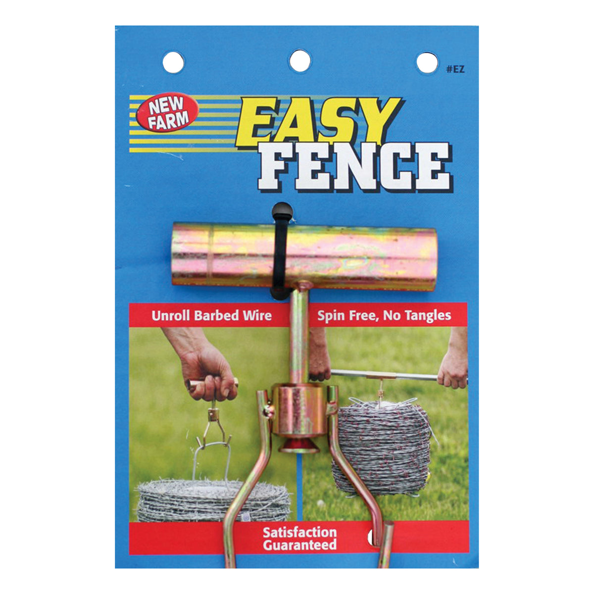 NEW FARM EZ Wire Unroller, For: 15-1/2 ga Wire, Hi-Tensile Barbed Wire