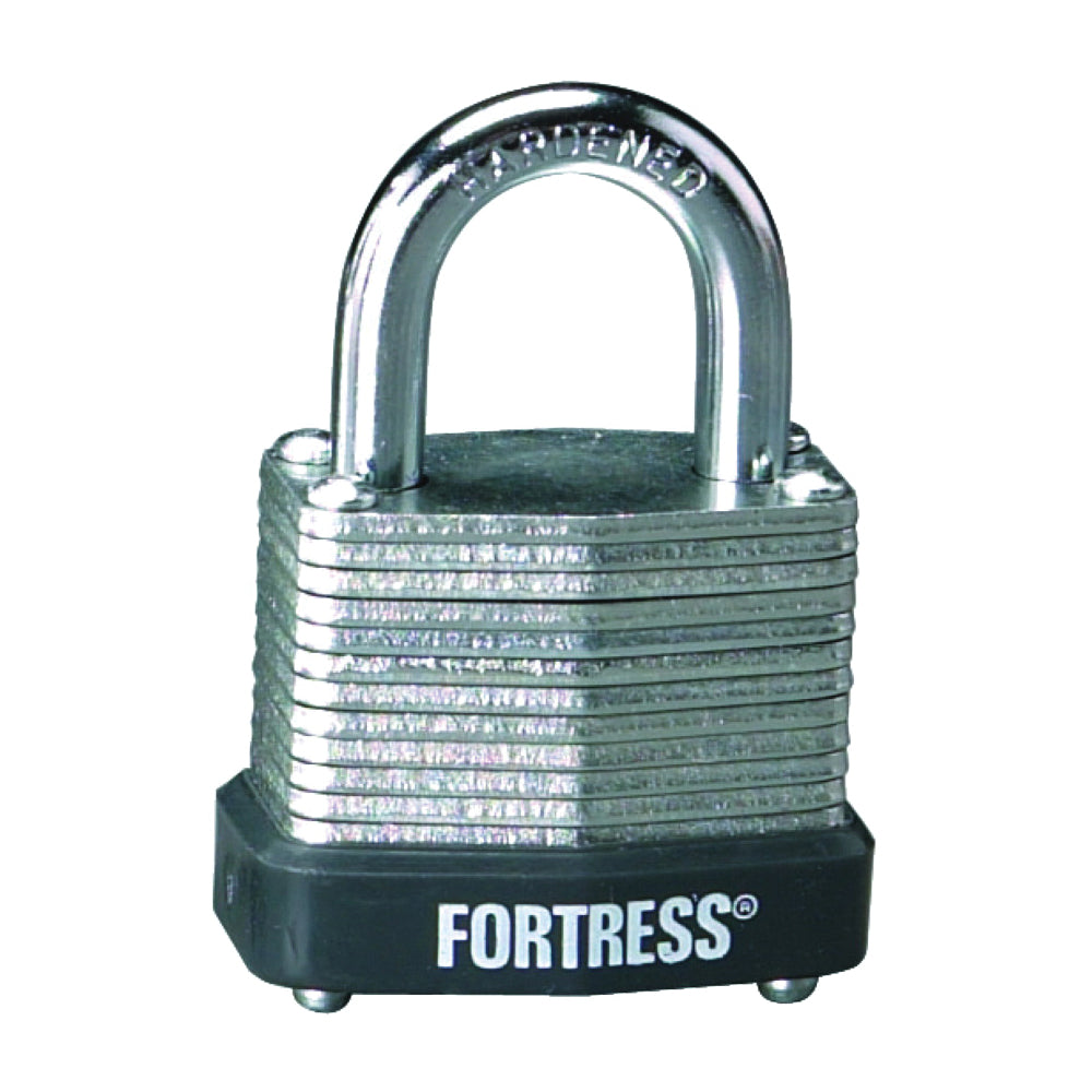 Master Lock 1807D Padlock, Keyed Different Key, 3/16 in Dia Shackle, 5/8 in H Shackle, Steel Shackle, Steel Body