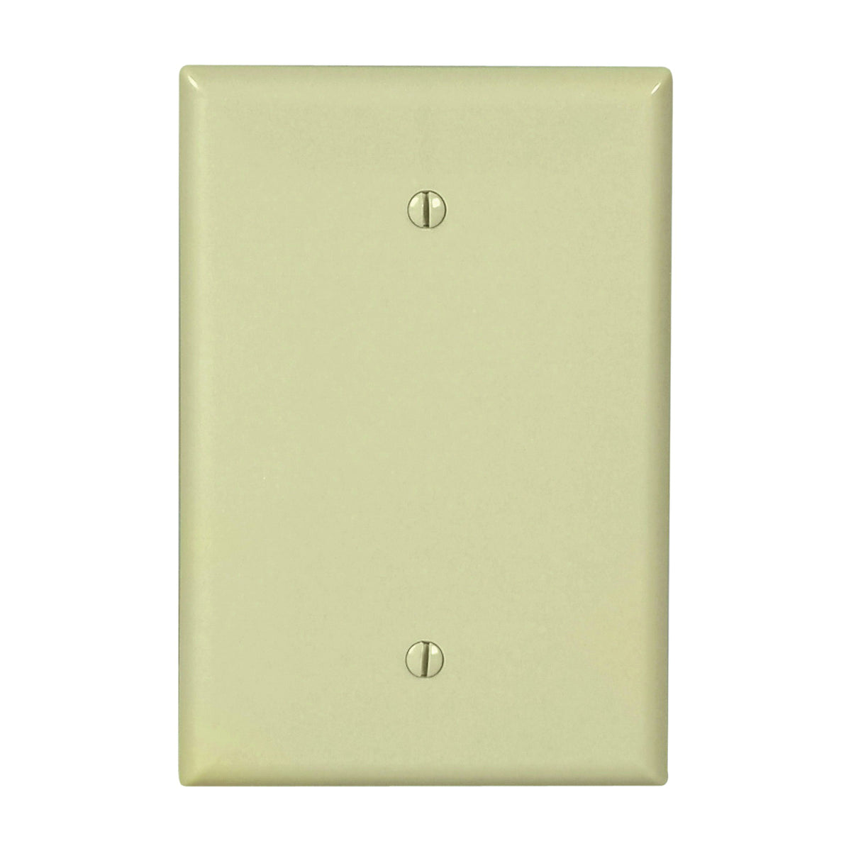 Eaton Cooper Wiring 2729V-BOX Wallplate, 3-1/2 in W, 1 -Gang, Thermoset, Ivory, Screw Mounting