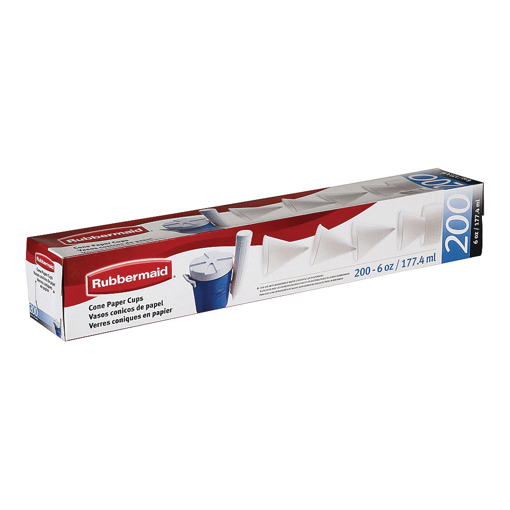 Rubbermaid FG2B4112WHT Paper Cups, Disposable, Paper, White, For: Rubbermaid 8275 Cup Dispensers