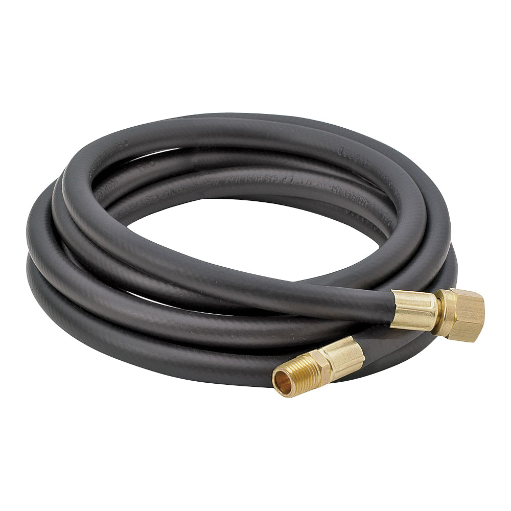 Bayou Classic 7910 LPG Hose, 1/4 in ID, 10 ft L, MNPT x FNPT Flare Swivel, Thermoplastic