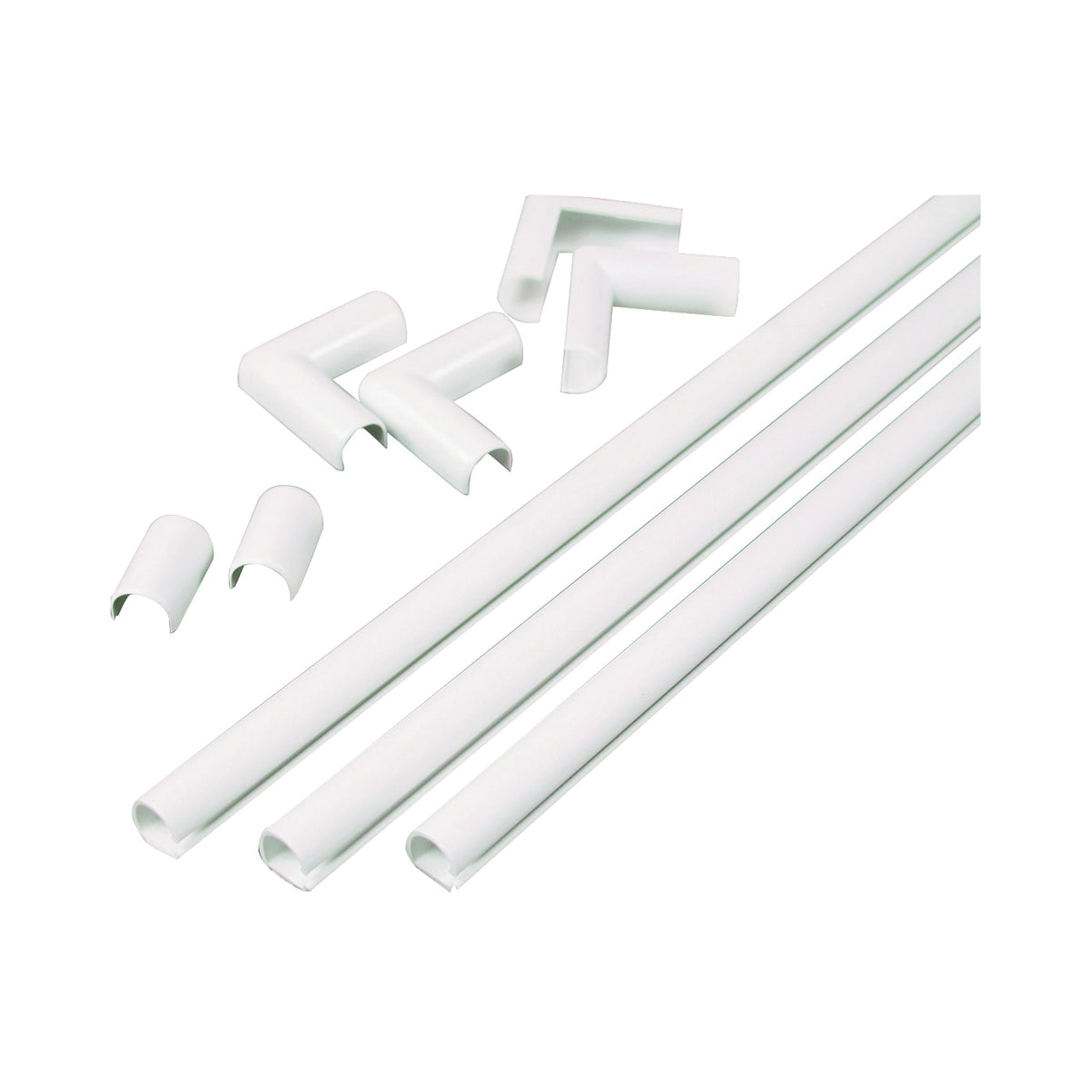 Wiremold C110 Cord Channel Kit, PVC, White