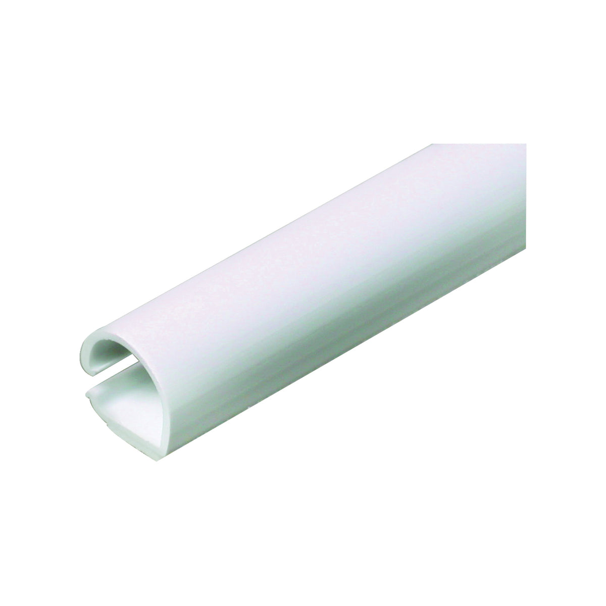 Wiremold CordMate C10 Cord Channel, 60 in L, 3/8 in W, 1 -Channel, Plastic, White