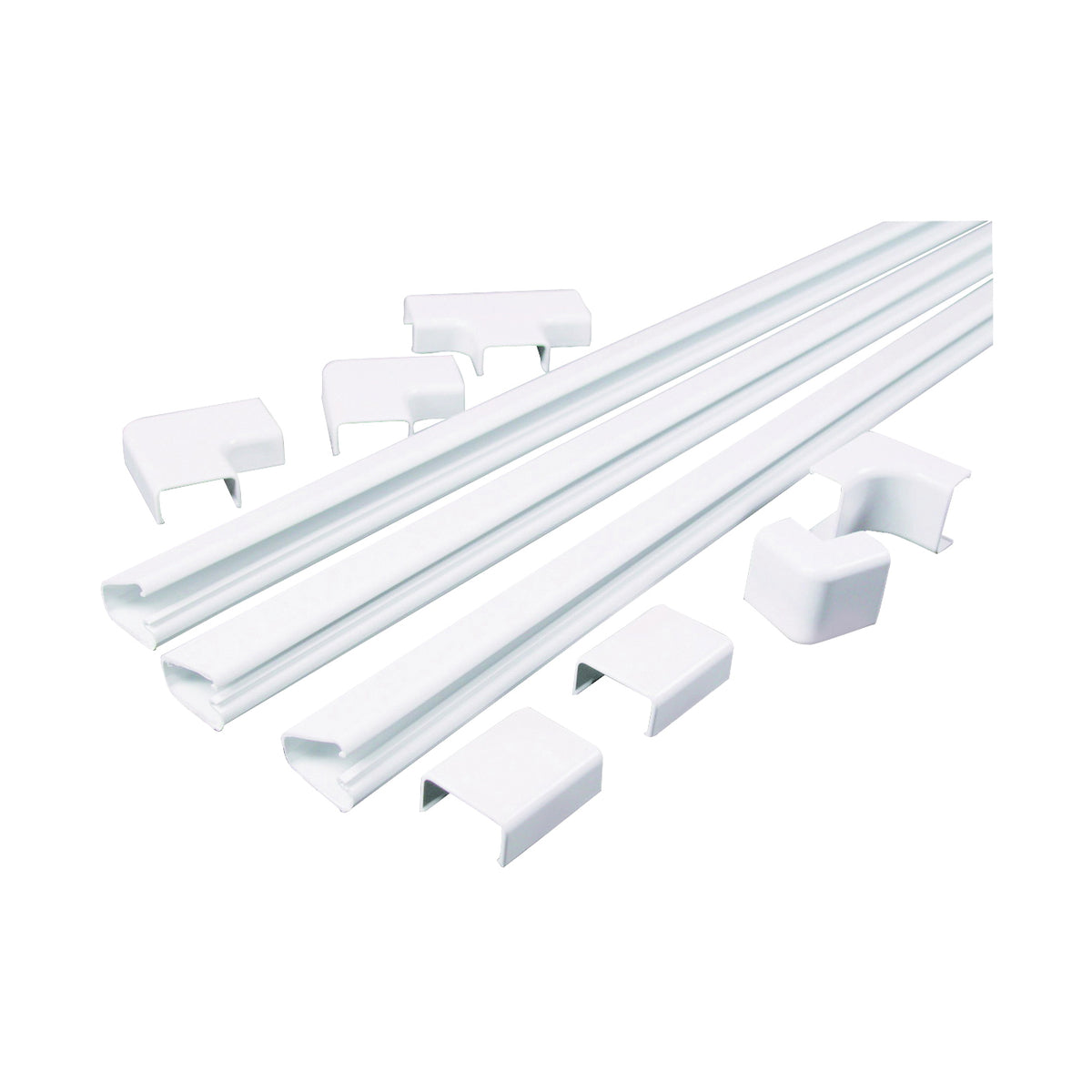 Wiremold C210 Cord Channel Kit, PVC, White