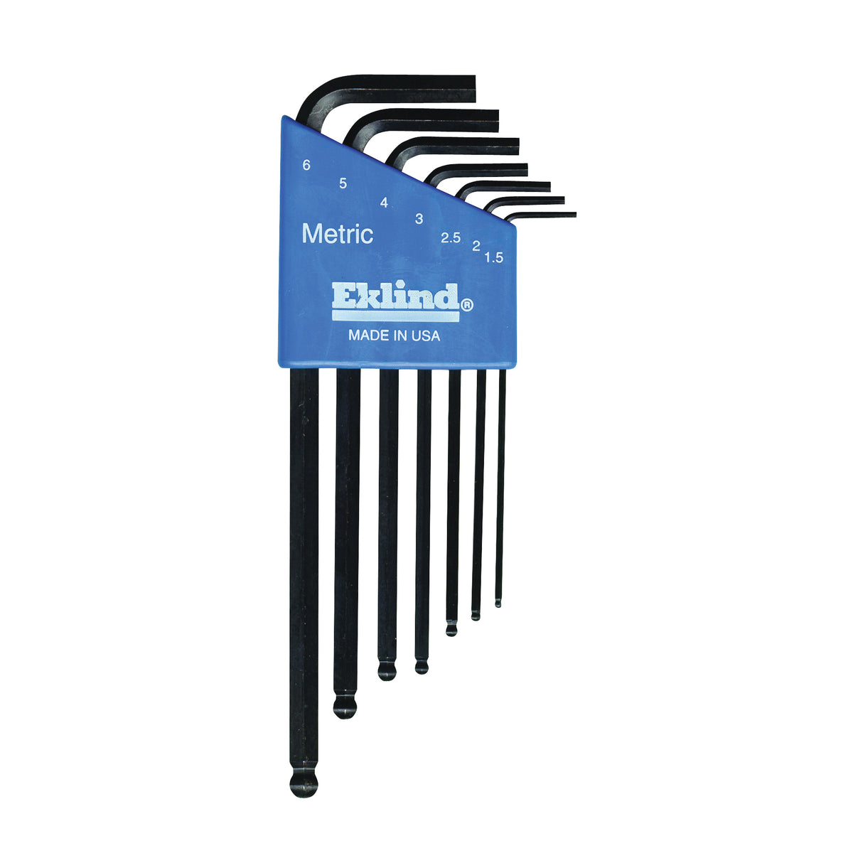 Eklind 13607 Hex Key Set, 7-Piece, Steel, Black