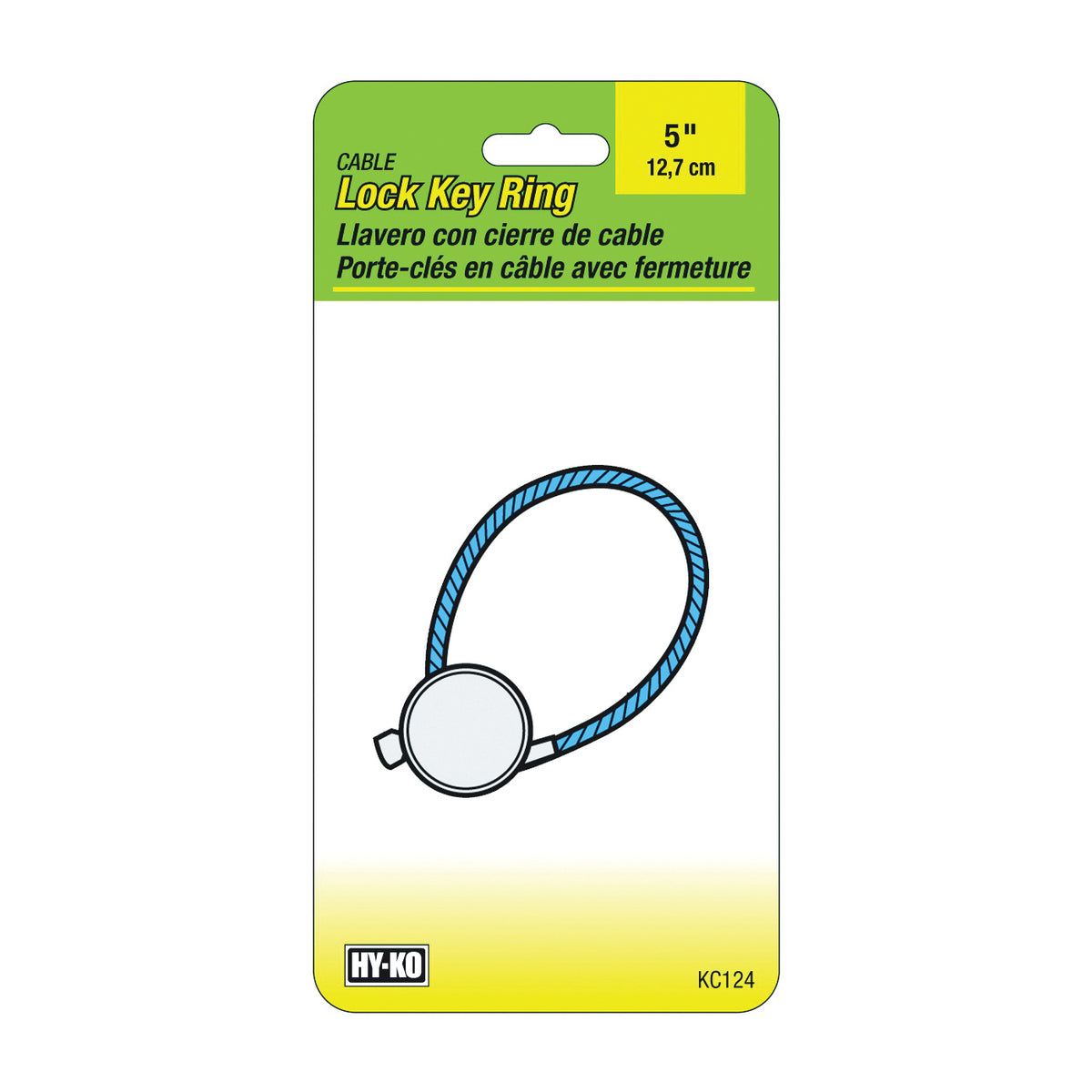 HY-KO KC124 Key Ring, Nylon-Coated