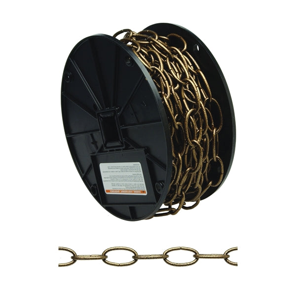 Campbell 072-2006N Decorator Chain, #10, 40 ft L, 35 lb Working Load, Metal, Antique Copper