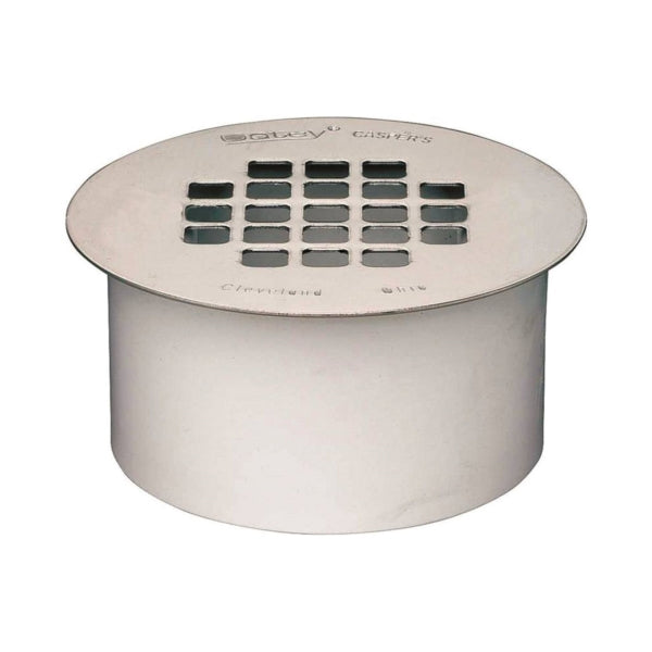 Oatey 43561 Floor Drain, PVC, For: SCH 40 DWV PVC Pipes
