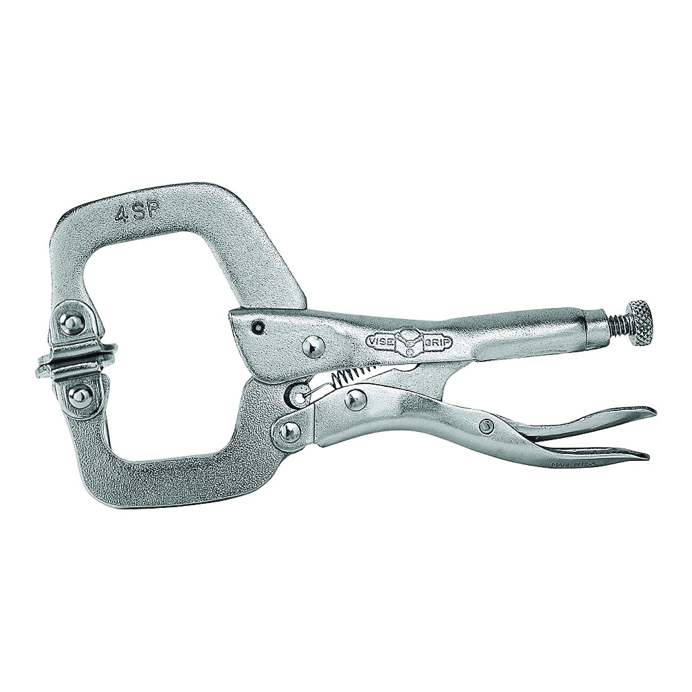 IRWIN 165 C-Clamp, 300 lb Clamping, 1-5/8 in Max Opening Size, 1-1/4 in D Throat, Steel Body