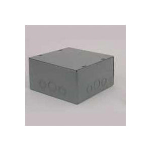 RACO SC080804RC Pull Box Enclosure, 1 -Gang, Steel, Enamel-Coated, Surface Mounting