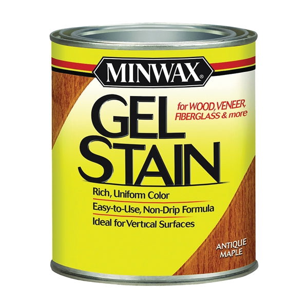 Minwax 260304444 Gel Stain, Antique Maple, Liquid, 0.5 pt