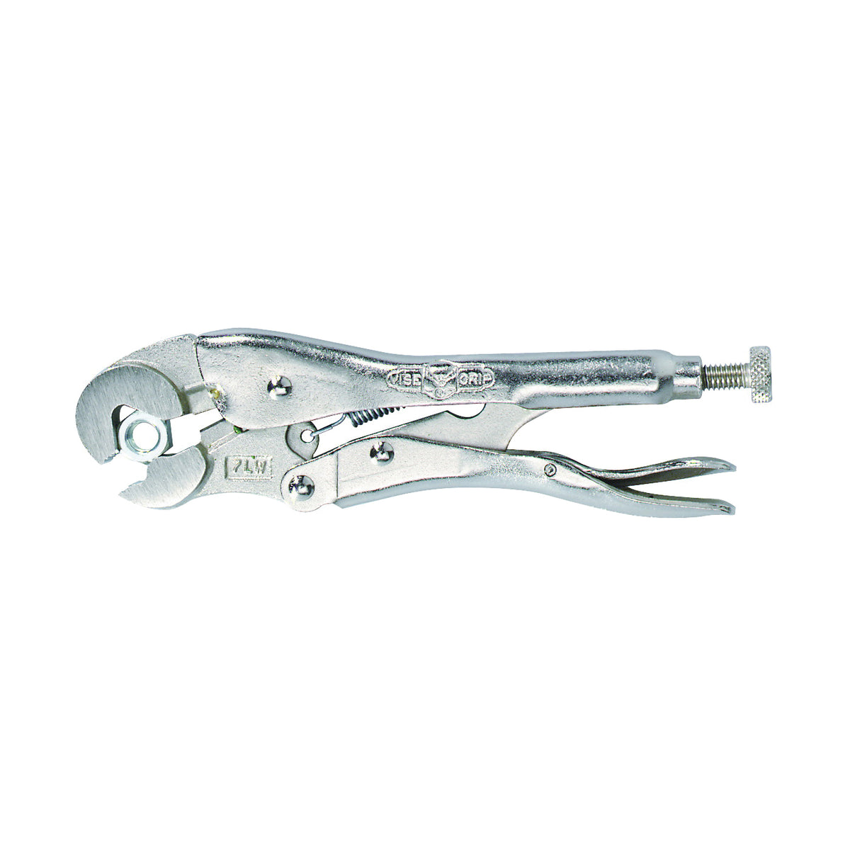 IRWIN Original Series 02 Locking Plier, 10 in OAL, 1-1/8 in Jaw Opening, Plain-Grip Handle, 5/8 in W Jaw