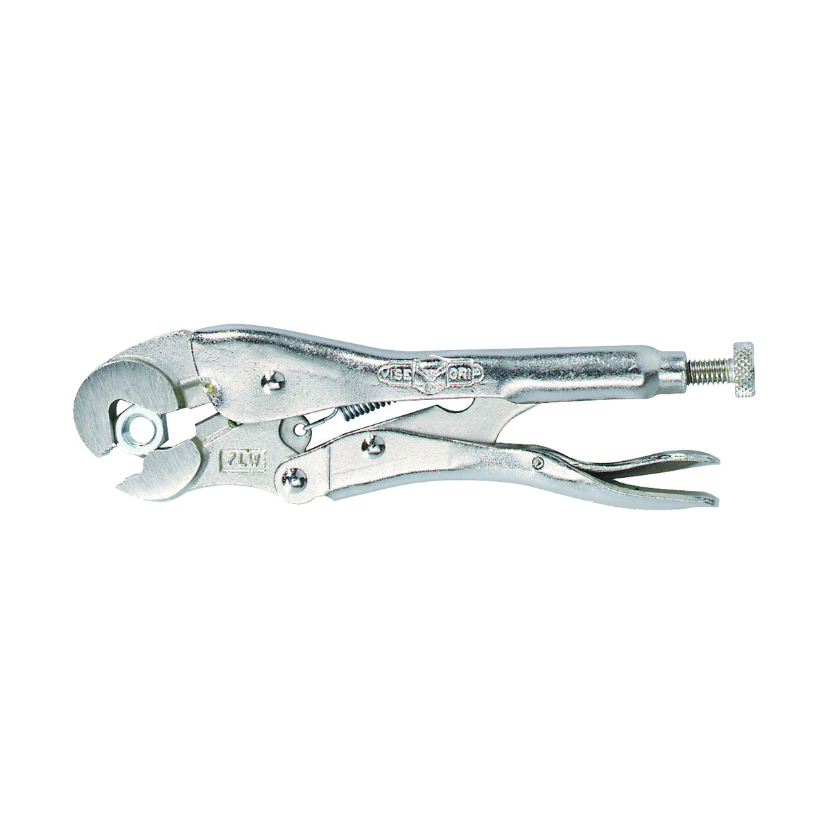 IRWIN Original Series 04 Locking Plier, 7 in OAL, 3/4 in Jaw Opening, Plain-Grip Handle, 3/8 in W Jaw, 1-3/16 in L Jaw