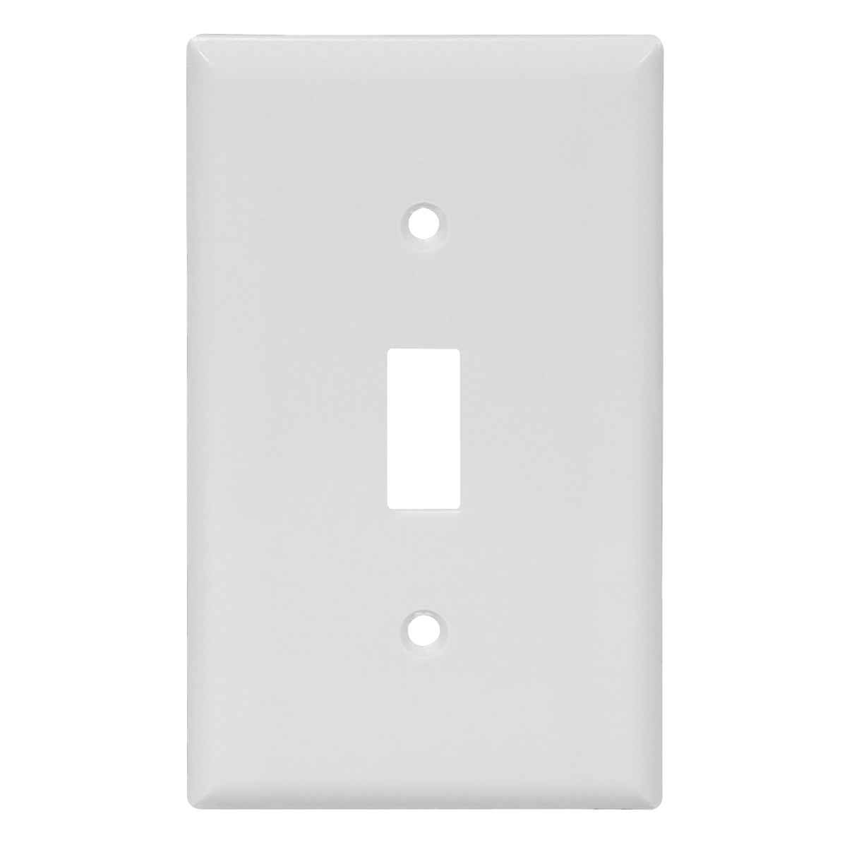 Eaton Wiring Devices 5134W Wallplate, 4-1/2 in L, 2-3/4 in W, 1 -Gang, Nylon, White, High-Gloss