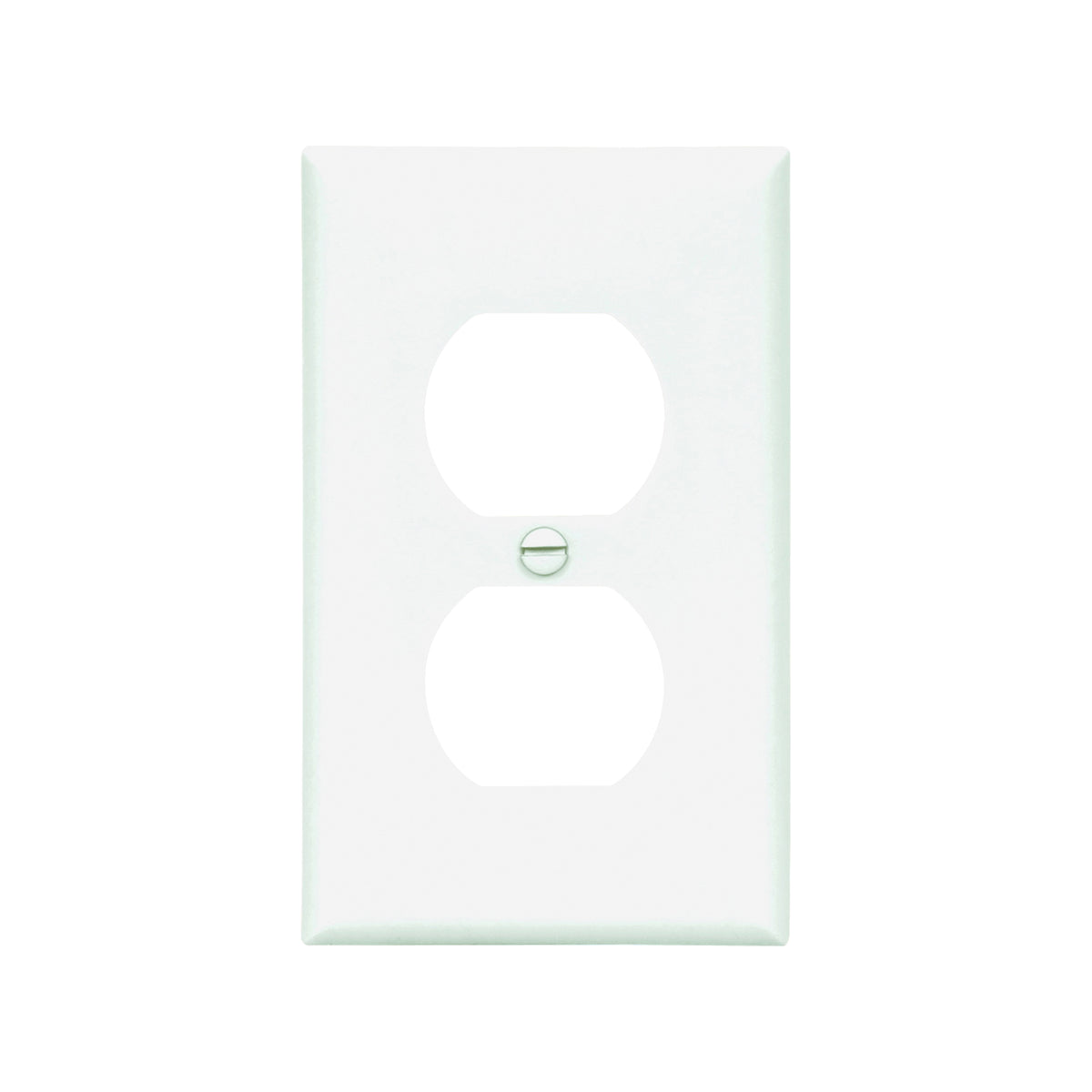 Eaton Wiring Devices 5132W Wallplate, 4-1/2 in L, 2-3/4 in W, 1 -Gang, Nylon, White, High-Gloss, Flush Mounting