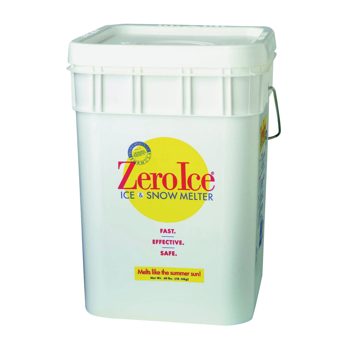 HJ Zero Ice 9586 Ice Melter, Granular, Aqua/White, 40 lb Pail