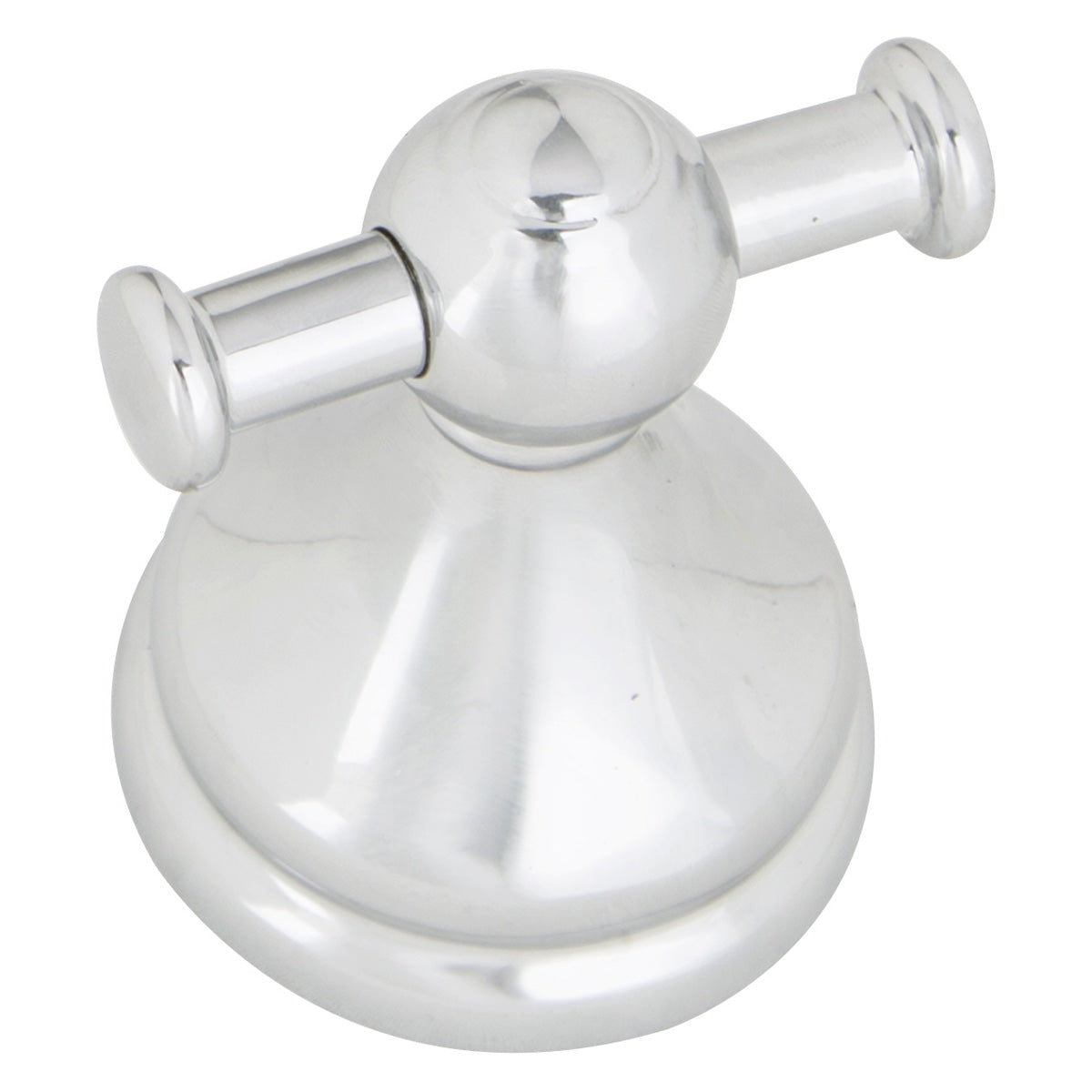 Boston Harbor L5053-26-10 Double Robe Hook, 2-Hook, Zinc, Chrome, Wall Mounting